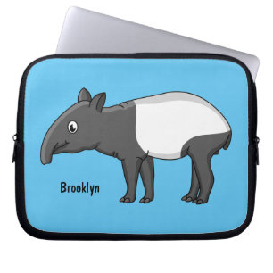 Housse Pour Ordinateur Portable Belle illustration de tapir de dessin animé