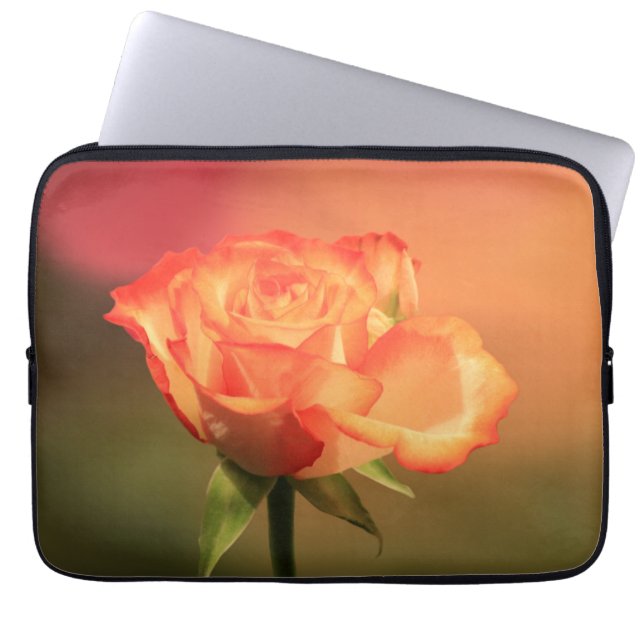 Housse Pour Ordinateur Portable Belle photo de Rose romantique (Devant)