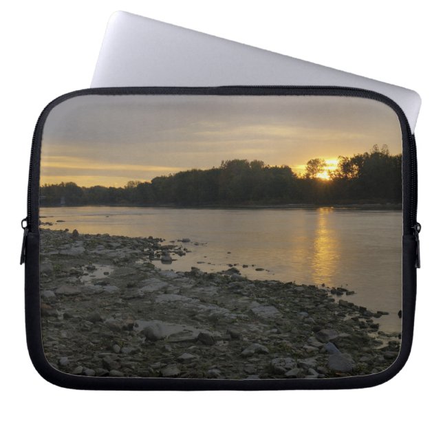 Housse Pour Ordinateur Portable Belle Rivière Sunrise (Devant)