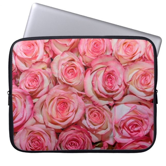 Housse Pour Ordinateur Portable Belles roses roses roses (Devant)