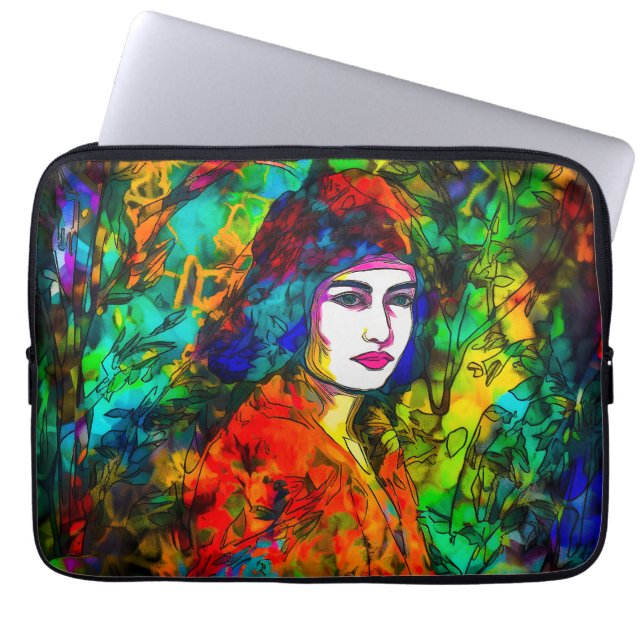 Housse Pour Ordinateur Portable Beret rouge (Devant)