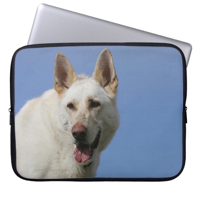 Housse Pour Ordinateur Portable Berger allemand blanc (Devant)