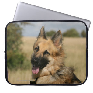 Housse Pour Ordinateur Portable Berger allemand collant la langue