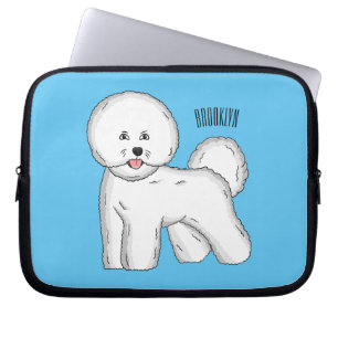 Housse Pour Ordinateur Portable Bichon frise dog dessin animé