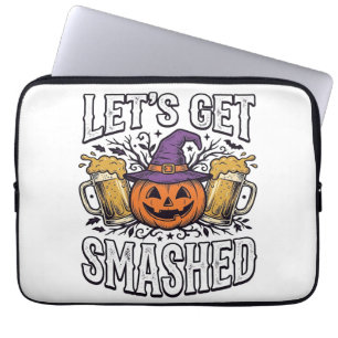 Housse Pour Ordinateur Portable Bièredecitrouille Halloween défonçons-nous