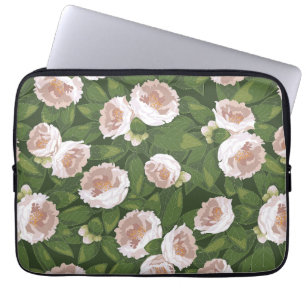 Housse Pour Ordinateur Portable Big Bloom Camellia Charme