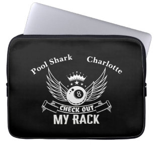 Housse Pour Ordinateur Portable Billiards avec ailes et conception de la Couronne