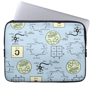 Housse Pour Ordinateur Portable Biologie Science Enseignant Cellule Génétique Neur