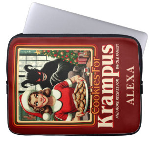 Housse Pour Ordinateur Portable Biscuit pour Krampus Joyeux Noël Krampus Horreur