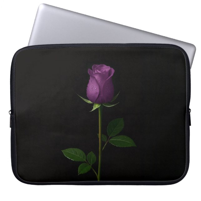 Housse Pour Ordinateur Portable Black 4 Luxe Laptop Sleeve, Royal Violet Rose (Devant)