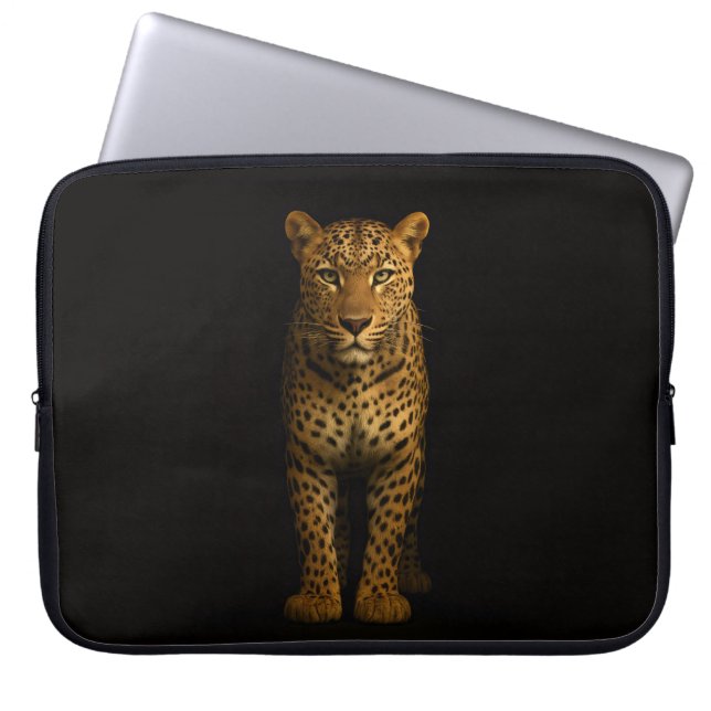 Housse pour ordinateur portable Black 4 Luxe, Léop (Devant)