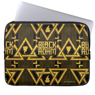 Housse Pour Ordinateur Portable Black Adam Lightning Bolt Motif triangulaire