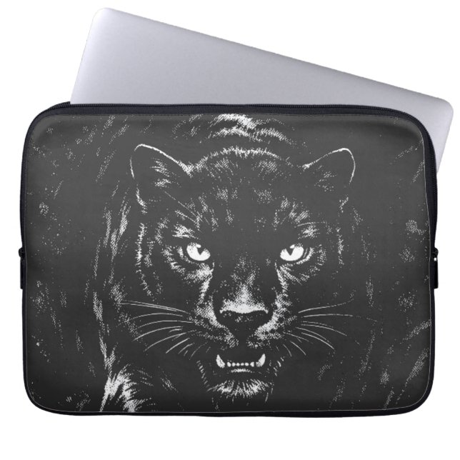 Housse Pour Ordinateur Portable Black Panther — par BurnsInHell (Devant)