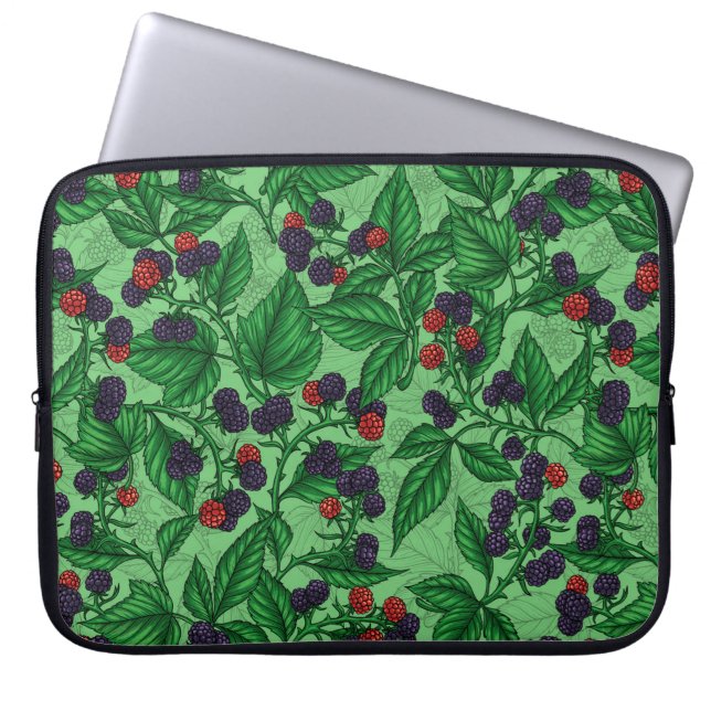 Housse Pour Ordinateur Portable Blackberry en vert (Devant)