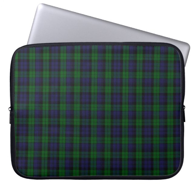 Housse Pour Ordinateur Portable Blackwatch Tartan (Devant)