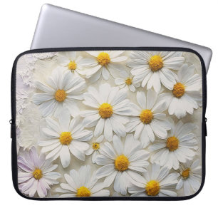 Housse Pour Ordinateur Portable Blancs Sur Papier Distressé