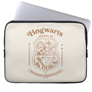 Housse Pour Ordinateur Portable Blason de l'école de sorcellerie et de magie HOGWA