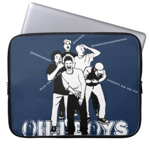 Housse Pour Ordinateur Portable Bleu blanc OHH GARÇONS Cracking Up Laughing