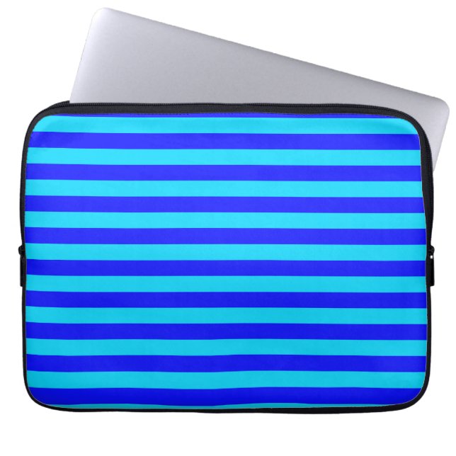 Housse Pour Ordinateur Portable Bleu clair et Bleu foncé (Devant)