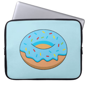 Housse Pour Ordinateur Portable Bleu givré avec dessin à arroser