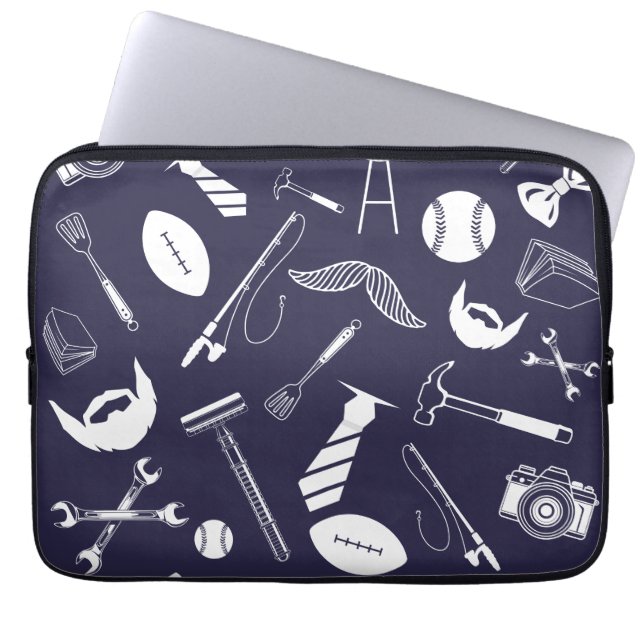 Housse Pour Ordinateur Portable Bleu marine (Devant)