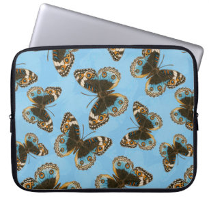 Housse Pour Ordinateur Portable Bleu motif papillon Pansy