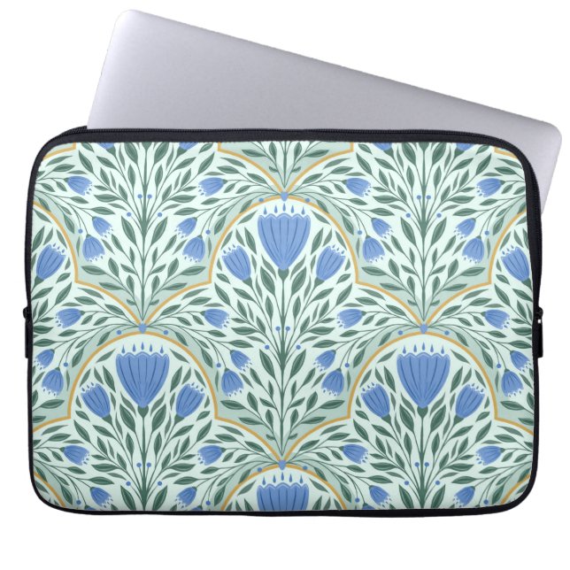 Housse Pour Ordinateur Portable Bleuets délicats (Devant)