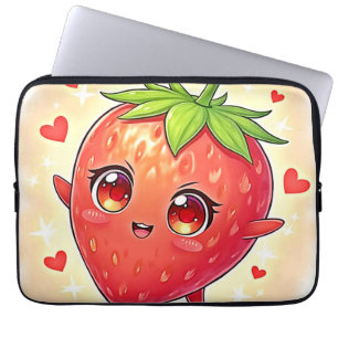 Housse Pour Ordinateur Portable Bliss de fraises sucrées adorables