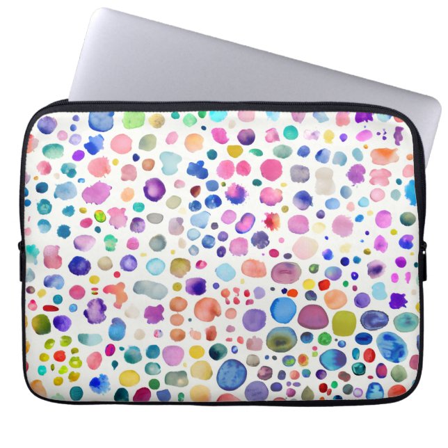 Housse Pour Ordinateur Portable Blobs aquarelle (Devant)
