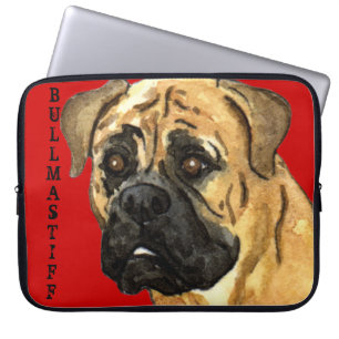 Housse Pour Ordinateur Portable Bloc couleur Bullmastiff