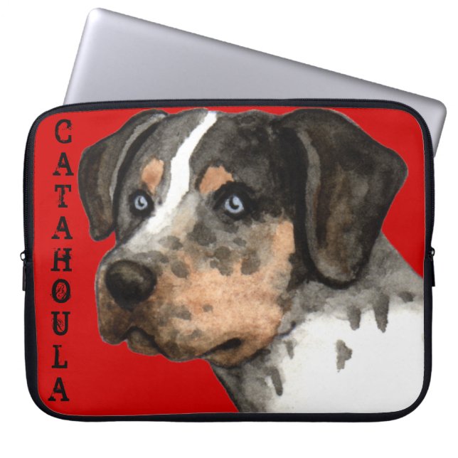Housse Pour Ordinateur Portable Bloc de couleur Catahoula (Devant)