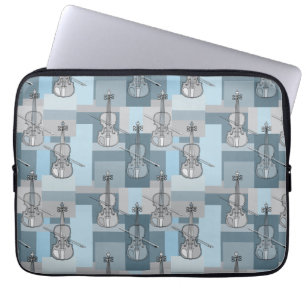 Housse Pour Ordinateur Portable Blocs de violon coloré