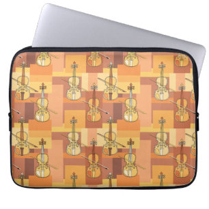 Housse Pour Ordinateur Portable Blocs de violon coloré