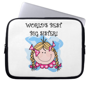 Housse Pour Ordinateur Portable Blond World's Best Big Sister Gifts