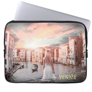 Housse Pour Ordinateur Portable Blondie Dans Venise Romantique