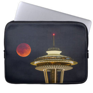 Housse Pour Ordinateur Portable Blood Moon Aiguille spatiale de Seattle