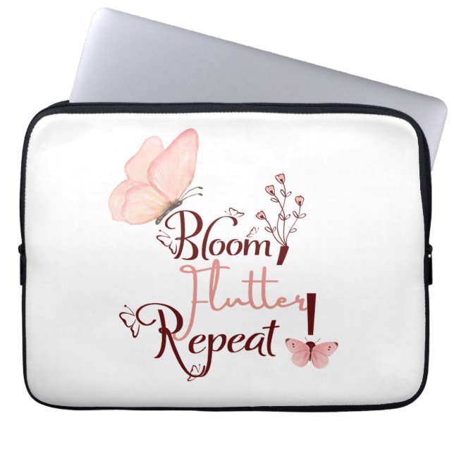 Housse pour ordinateur portable Bloom flutter Repe (Devant)