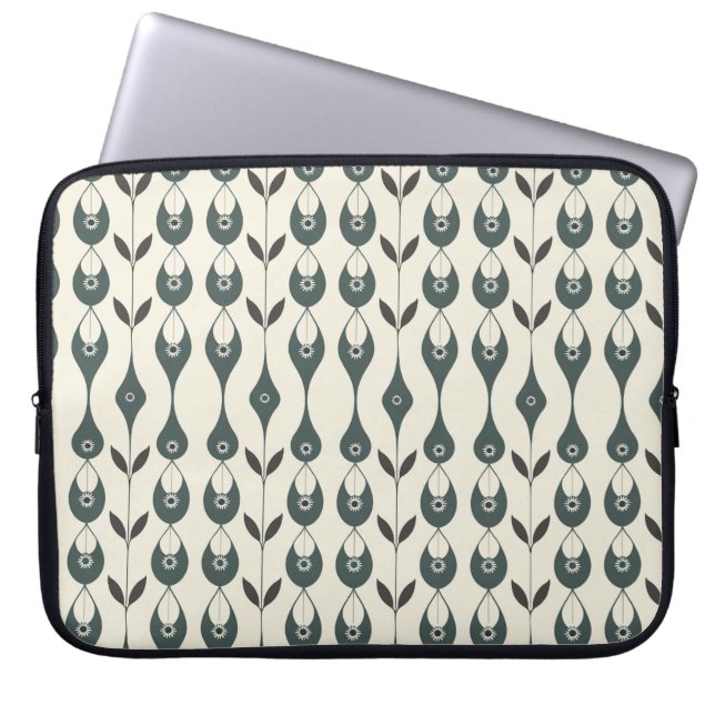 Housse Pour Ordinateur Portable Bloom rétro (Devant)