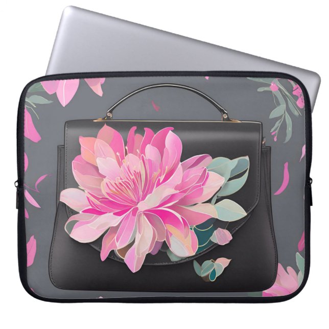 Housse Pour Ordinateur Portable Blooming Roses art IA  (Devant)