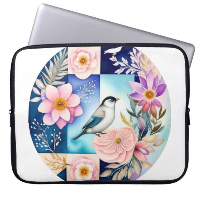 Housse Pour Ordinateur Portable Blossom & Bird  (Devant)