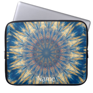 Housse Pour Ordinateur Portable Blue Chakra Kaleidoscope Thunder_Cove