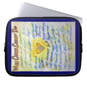 Housse Pour Ordinateur Portable Blue & Gold Heart Computer Sleeve Electronique