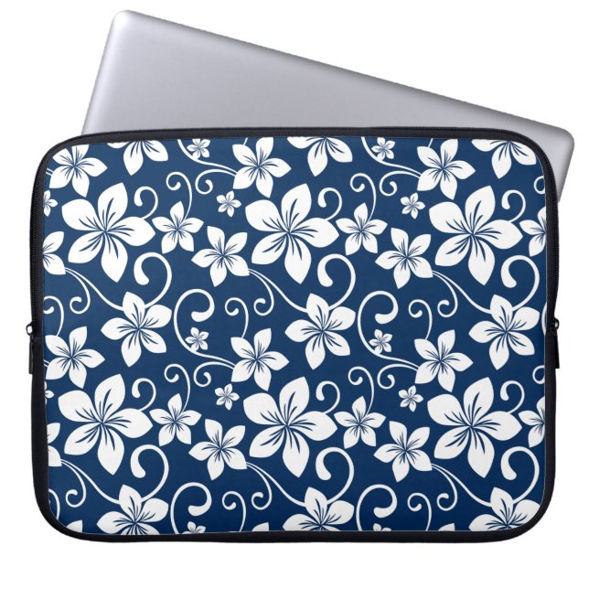 HOUSSE POUR ORDINATEUR PORTABLE BLUE HAWAII (IN NAVY) (Devant)