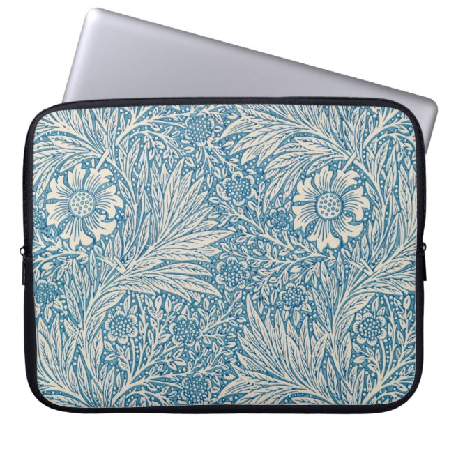 Housse Pour Ordinateur Portable Blue Marigolds (par William Morris) (Devant)
