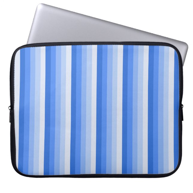 Housse Pour Ordinateur Portable Blue shadow stripes (Devant)