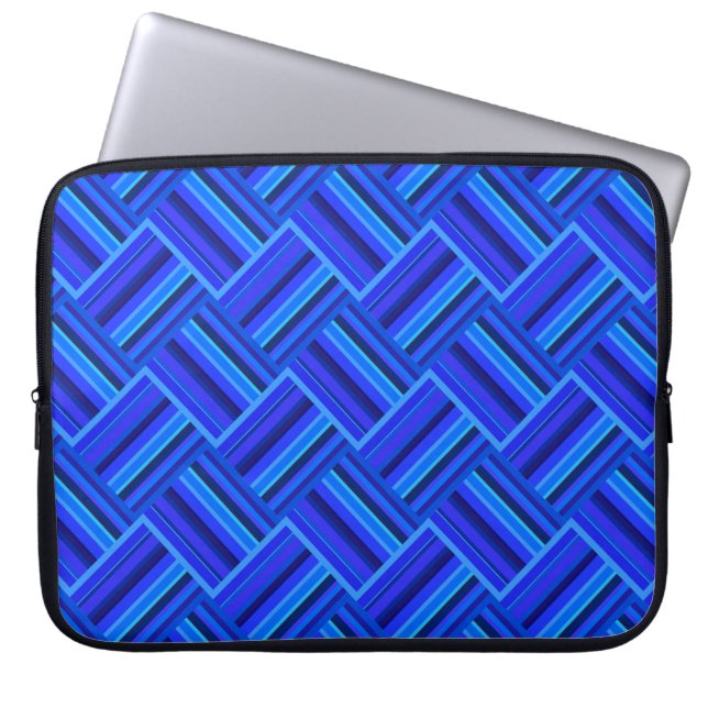 Housse Pour Ordinateur Portable Blue stripes (Devant)