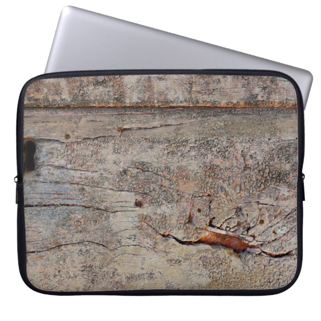 Housse Pour Ordinateur Portable bois Brown (Devant)