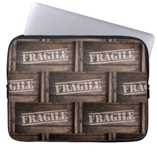 Housse Pour Ordinateur Portable Bois fragile vintage