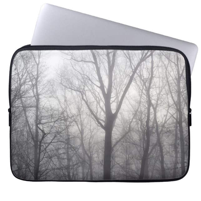 Housse Pour Ordinateur Portable Bois gris des arbres (Devant)