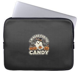 Housse Pour Ordinateur Portable Bonbons Halloween Fantôme Citrouille Design